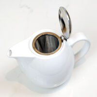White Loose Tea Pot Infuser - 900ml