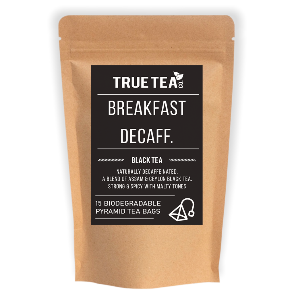 Breakfast Decaff. Pyramid Tea Bags (Plastic Free) True Tea Co. Harrogate