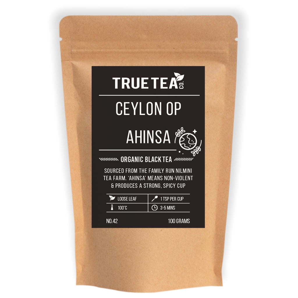 Ceylon OP Ahinsa Organic Loose Black Tea Single Estate True Tea Co