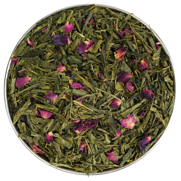 Sencha Rose Loose Leaf Green Tea