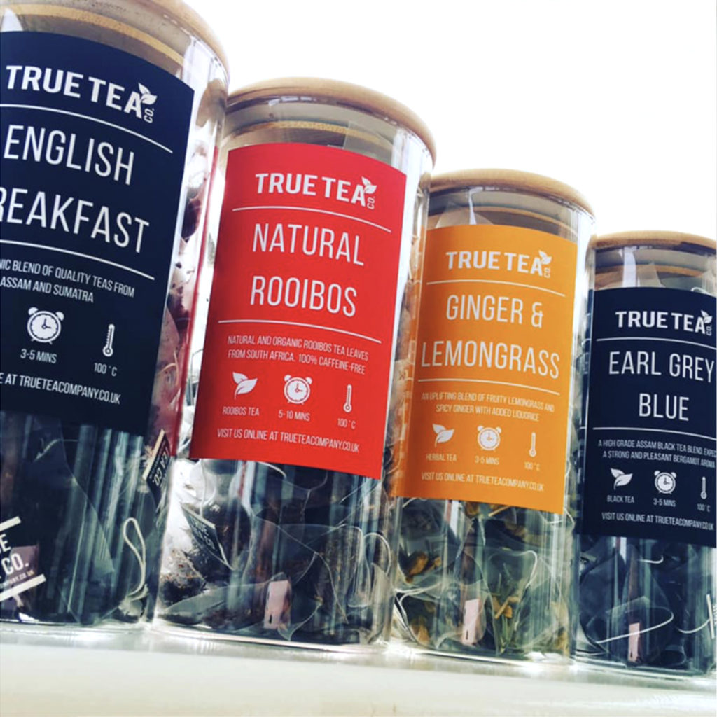 Glass Display Jar with Bamboo Lid True Tea Co. Tea Storage & Caddies