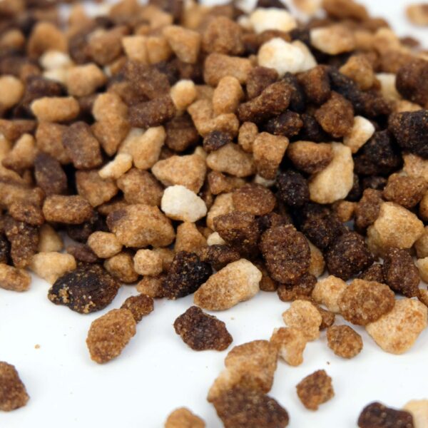 chocolate flavoured sugar with pearl stone style