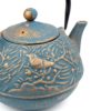 cast iron teapot with birds and natural wild life