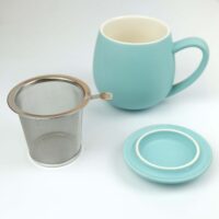 Matte Light Blue Teacup with Infuser