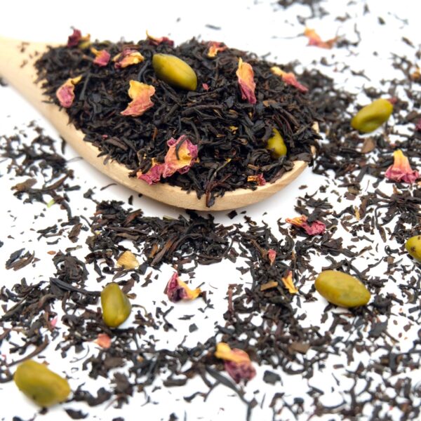 pistachioalmondblackte pistachio and marzipan black tea blend
