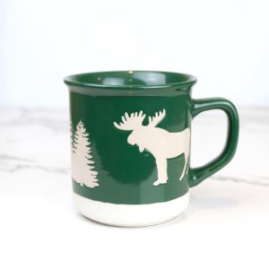 green christmas mug