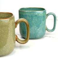 glazed square mug halvar
