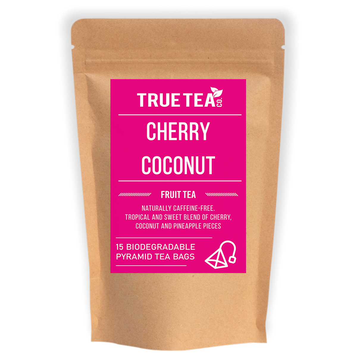 cherry coconut pyramid fruit tea bags
