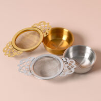Silver & Gold Tea Cup Infuser Side