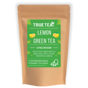 Lemon Green Tea Pyramid Tea Bags (Plastic Free)
