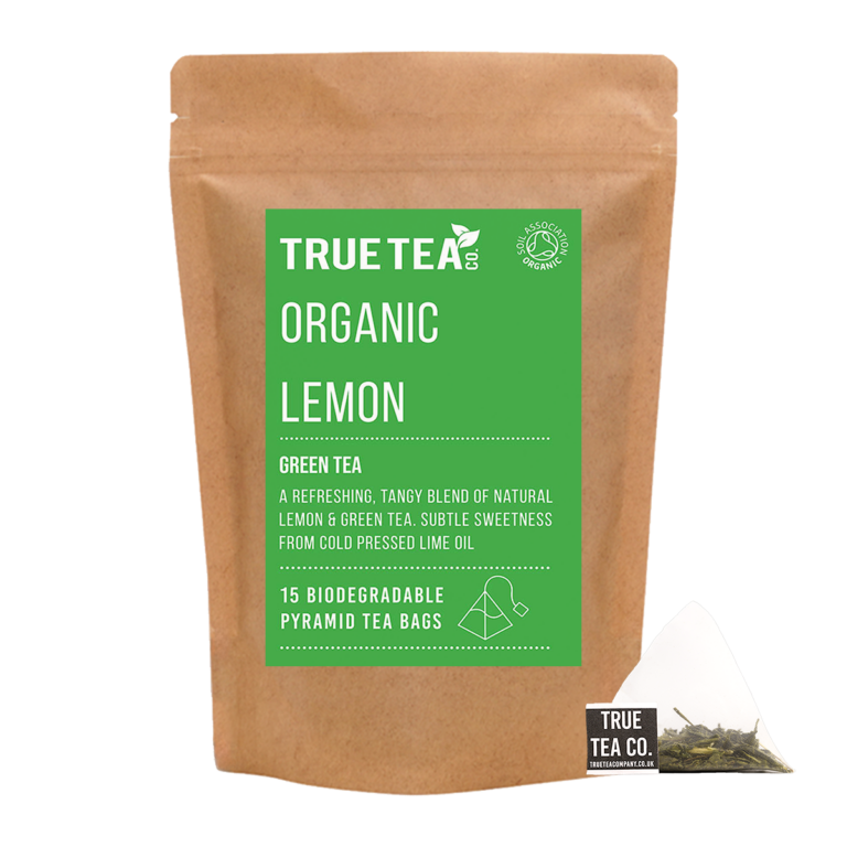 Organic Lemon Green Tea Pyramid Tea Bags
