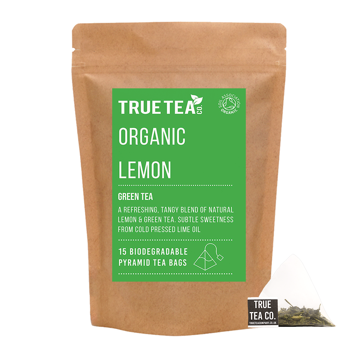 Lemon Green Tea Bags | Green Tea | Flavoured Pyramid Tea Bags