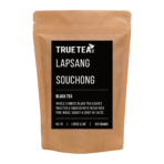Lapsang Souchong Tea in an eco friendly kraft packaging.