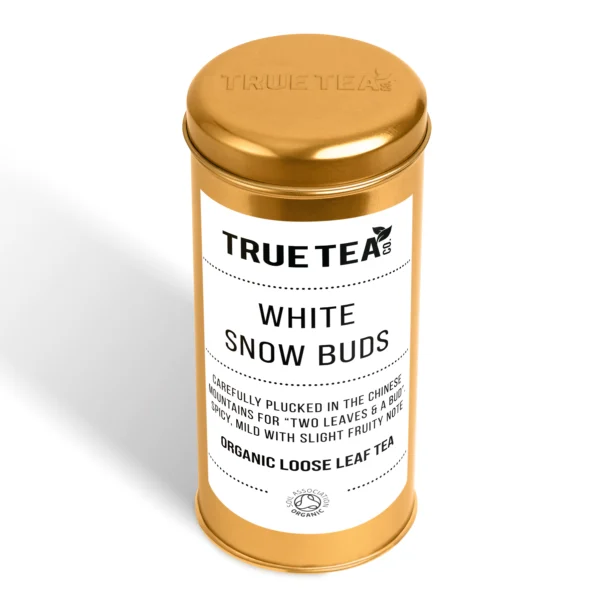White Snow Buds White Tea Caddy White Snow Buds White Tea Caddy