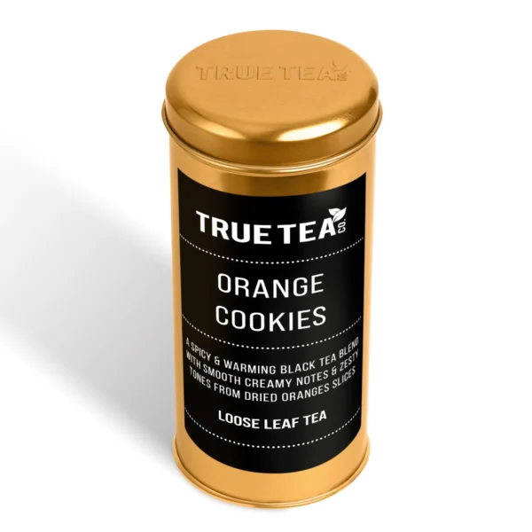 Orange Cookies Tea Caddy Orange Cookies Tea Caddy