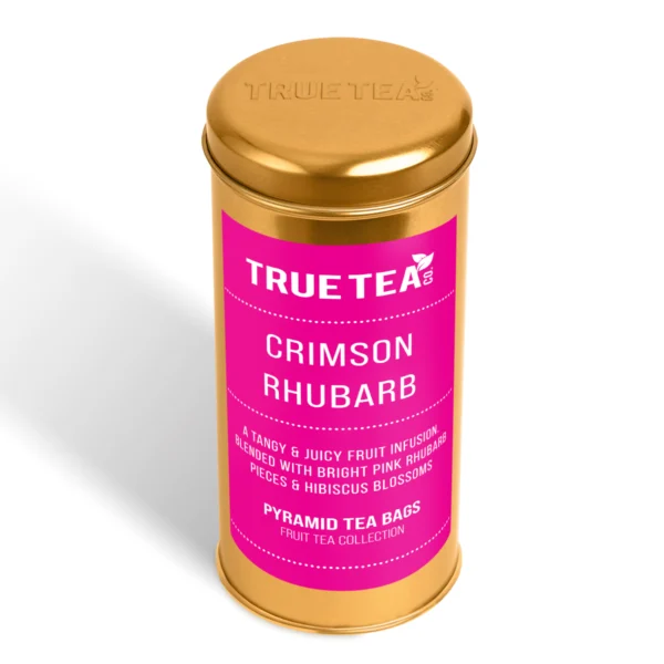 Crimson Rhubarb Tea Caddy - Tea Bags Crimson Rhubarb Tea Caddy - Tea Bags