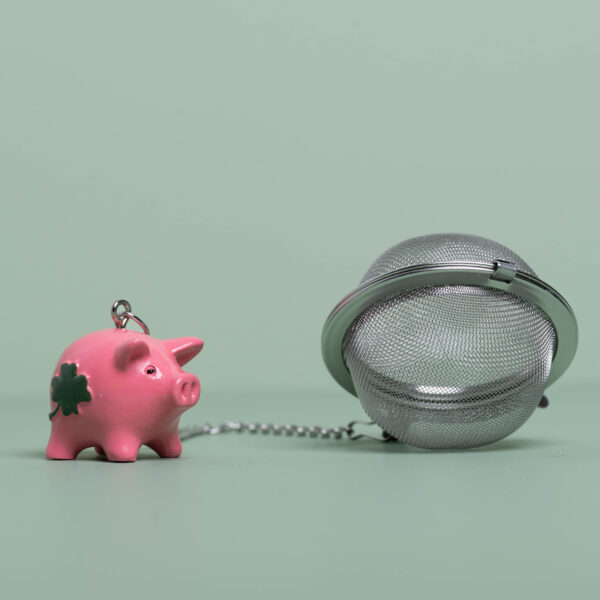 "Mr. Pig" Stainless Steel Tea Ball (5cm)
