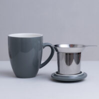 grey cup and infuser lid