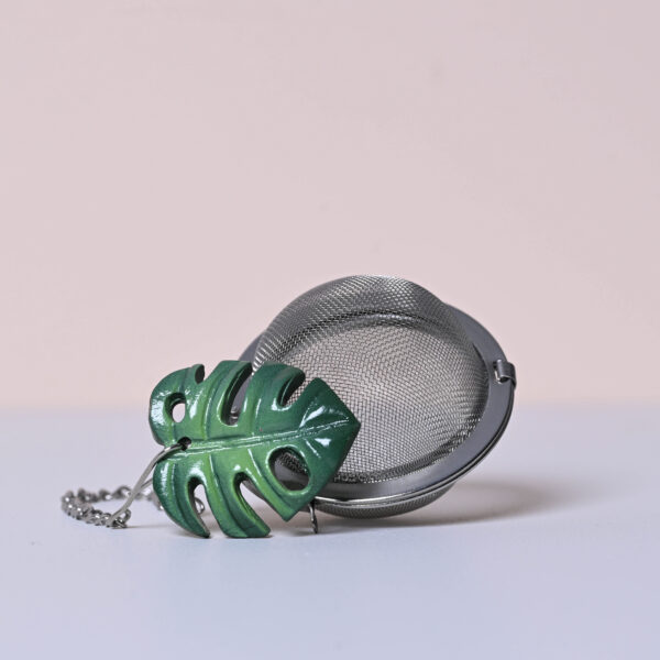 "Monstera Leaf" Stainless Steel Tea Ball (5cm)